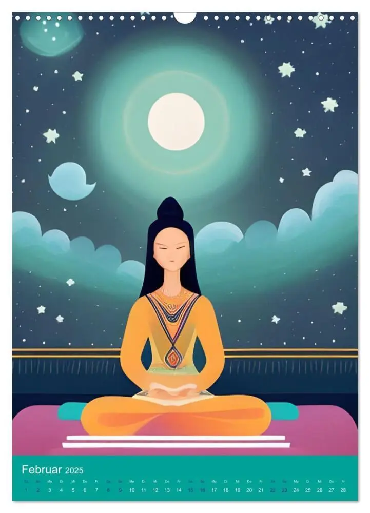 Bild: 9783435880508 | Meditation verbindet (Wandkalender 2025 DIN A3 hoch), CALVENDO...