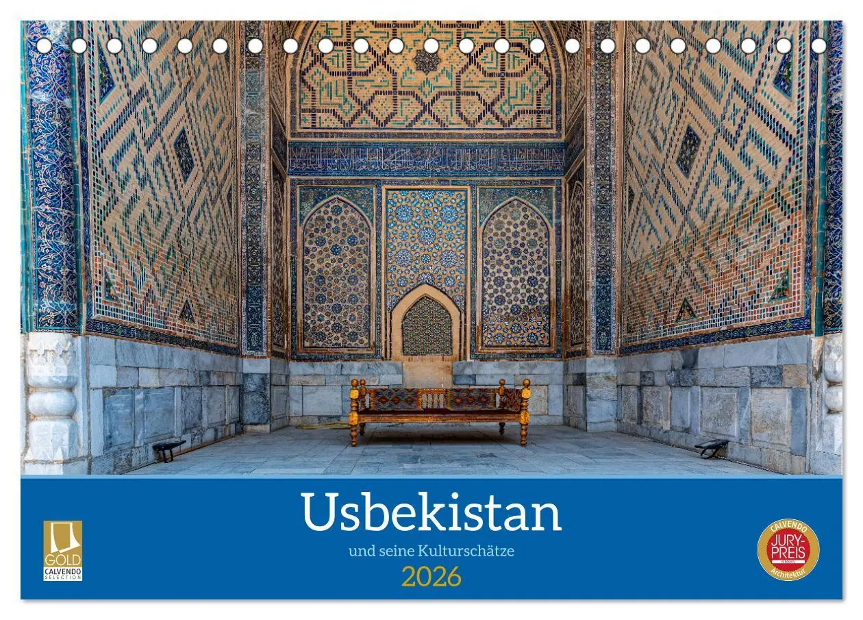 Cover: 9783457280508 | Usbekistan und seine Kulturschätze (Tischkalender 2026 DIN A5...