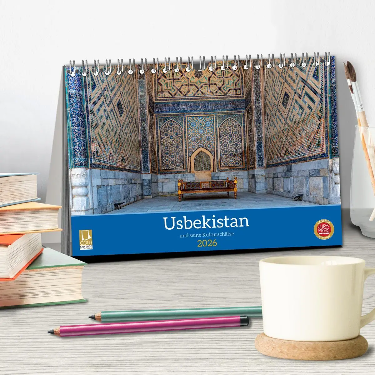 Bild: 9783457280508 | Usbekistan und seine Kulturschätze (Tischkalender 2026 DIN A5...