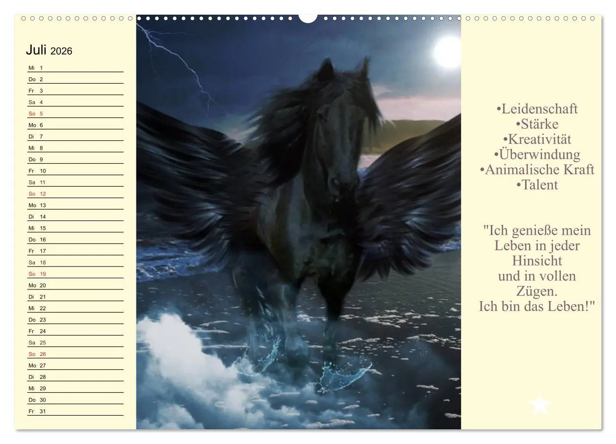 Bild: 9783457970508 | Tarot. Spirituell durch das Jahr (Wandkalender 2026 DIN A2 quer),...