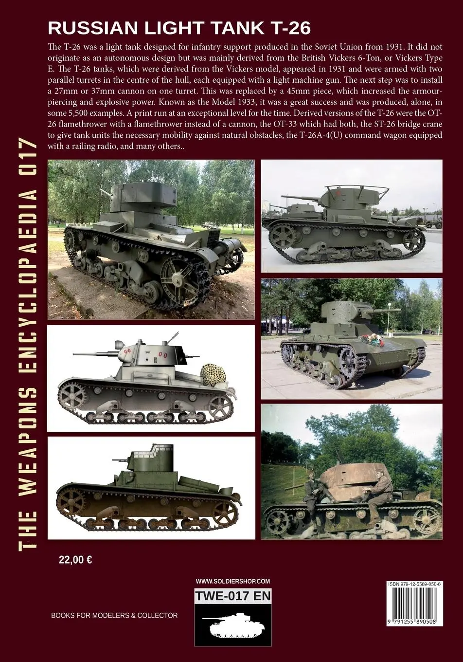 Rückseite: 9791255890508 | Russian light tank T-26 | Luca Stefano Cristini | Taschenbuch | 2023