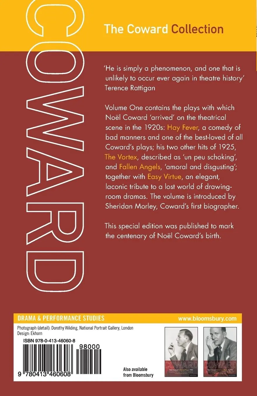 Rückseite: 9780413460608 | Coward Plays | 1 | Noël Coward | Taschenbuch | Englisch | 1979