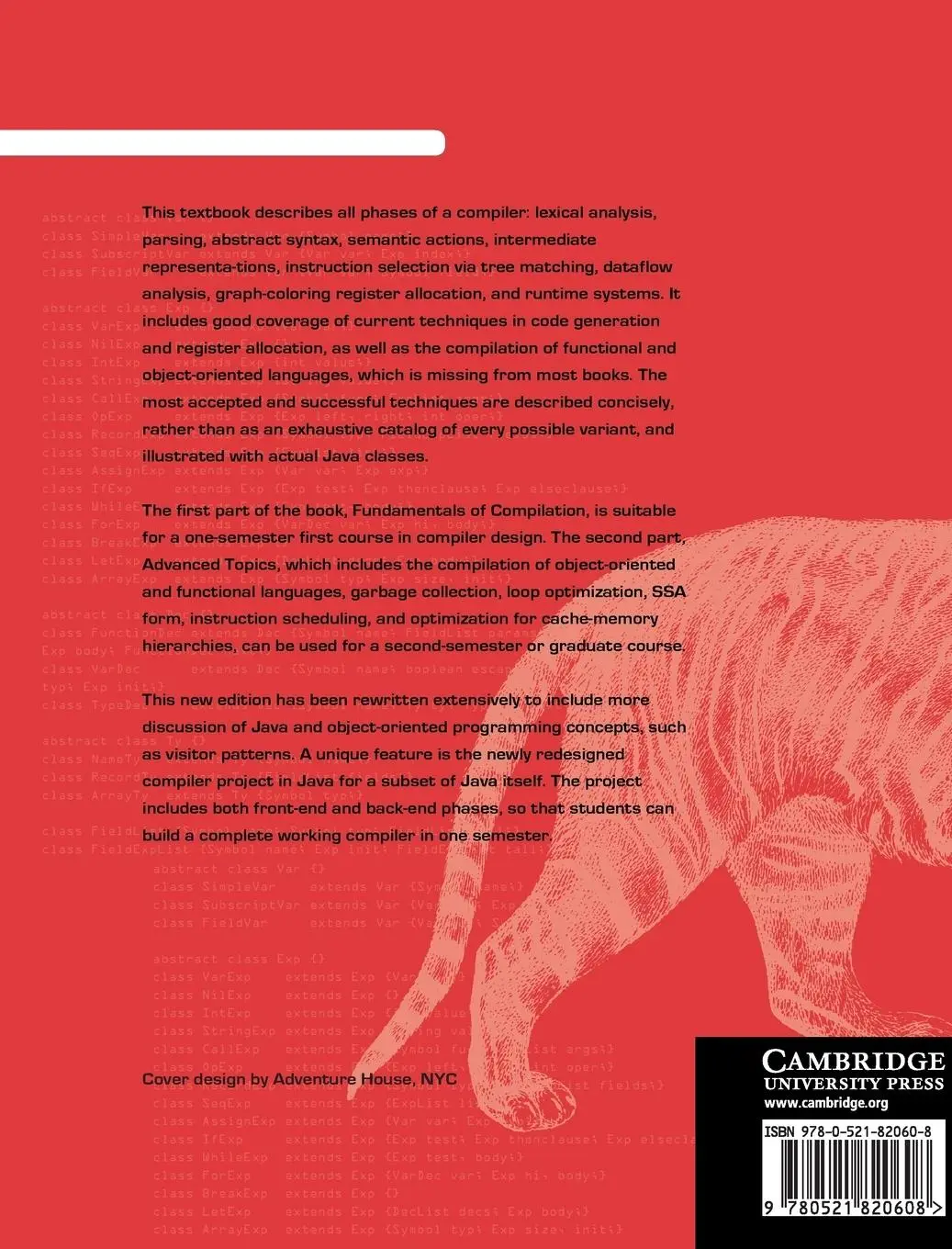 Rückseite: 9780521820608 | Modern Compiler Implementation in Java | Andrew W. Appel | Buch | 2015