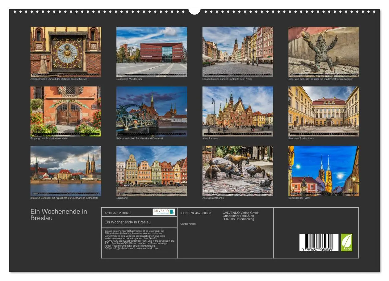 Bild: 9783457960608 | Ein Wochenende in Breslau (hochwertiger Premium Wandkalender 2026...
