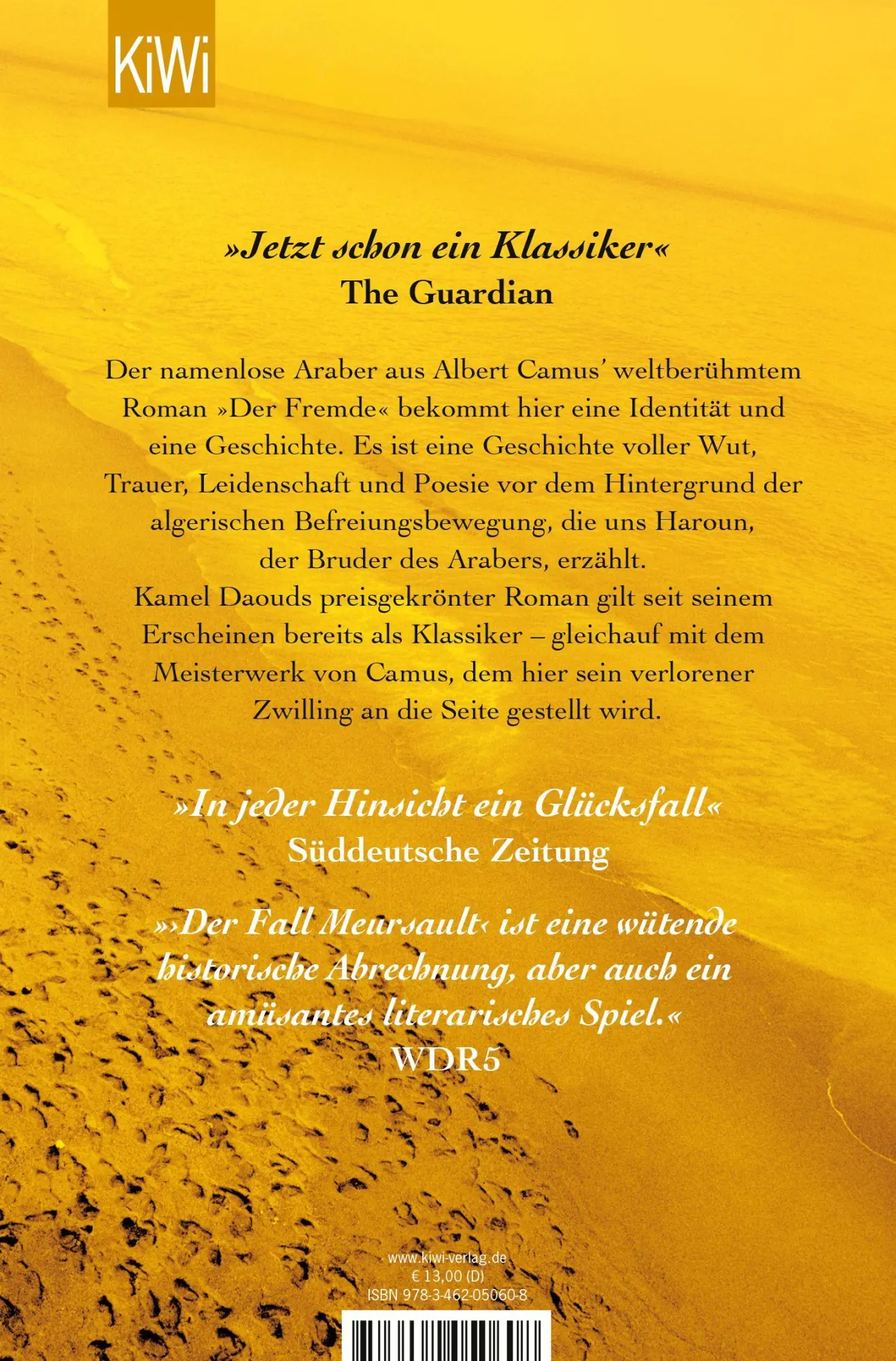 Rückseite: 9783462050608 | Der Fall Meursault - eine Gegendarstellung | Kamel Daoud | Taschenbuch