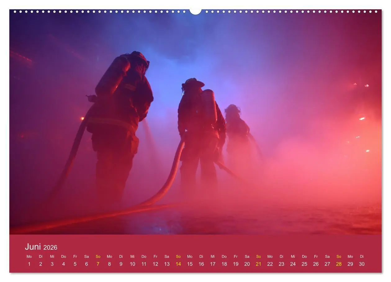 Bild: 9783516670608 | Feuer und Flamme - Feuerwehrkalender (hochwertiger Premium...