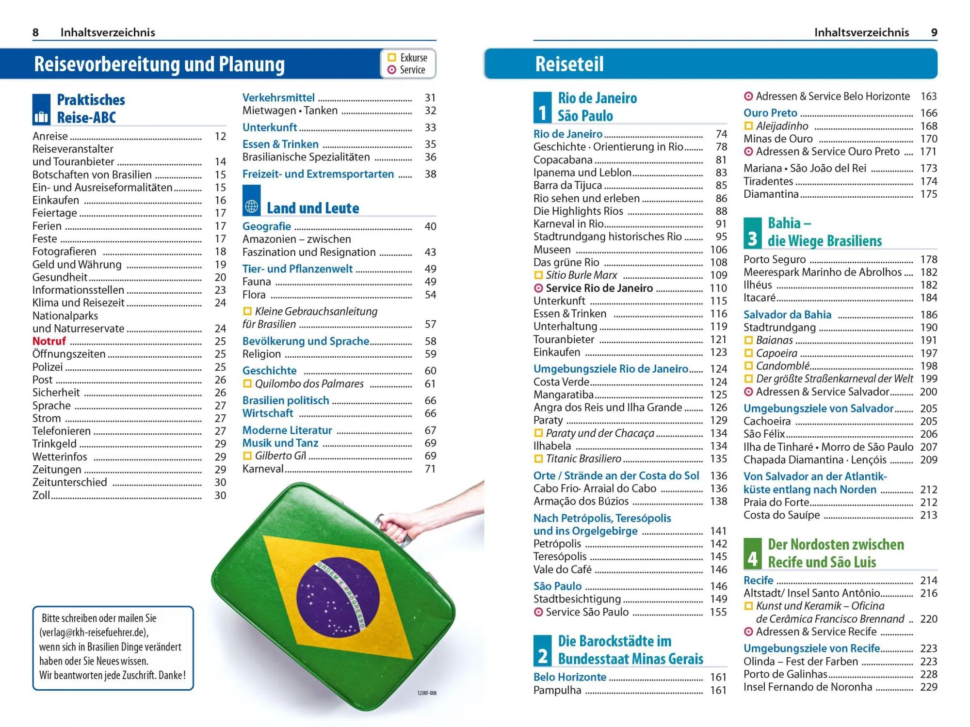 Bild: 9783689860608 | Reise Know-How Reiseführer Brasilien | Helmut Hermann (u. a.) | Buch