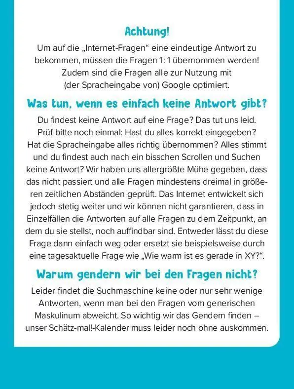Bild: 9783989760608 | Schätz mal! Kalender 2027 | Taschenbuch | 638 S. | Deutsch | 2027