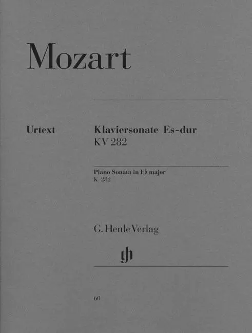 Cover: 9790201800608 | Piano Sonata E Flat Major KV 282 | Wolfgang Amadeus Mozart | Buch