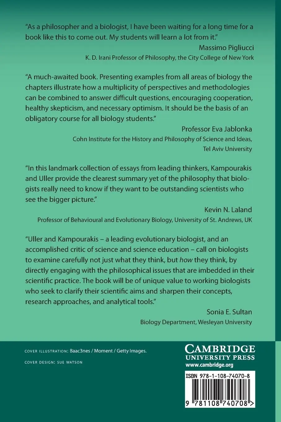 Rückseite: 9781108740708 | Philosophy of Science for Biologists | Kostas Kampourakis (u. a.)
