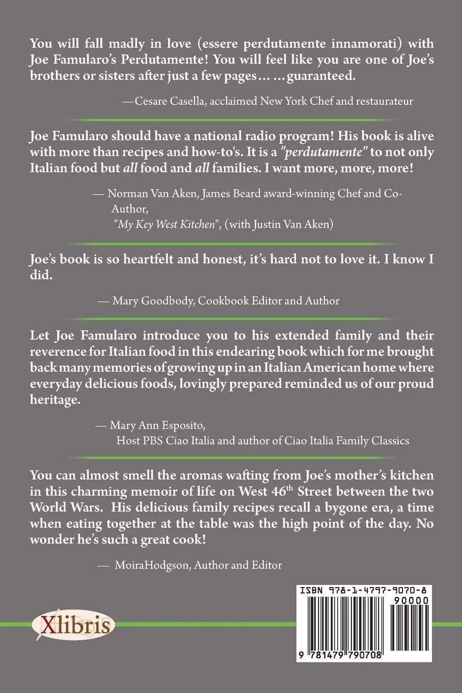 Rückseite: 9781479790708 | Crazy for Italian Food | Joe Famularo (u. a.) | Taschenbuch | Englisch