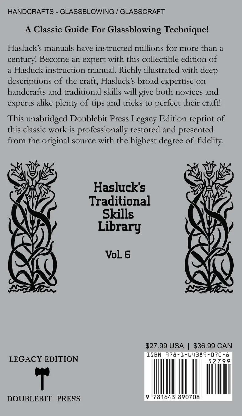 Rückseite: 9781643890708 | Traditional Glass Working Methods With Blowing, Heat, And Abrasion...