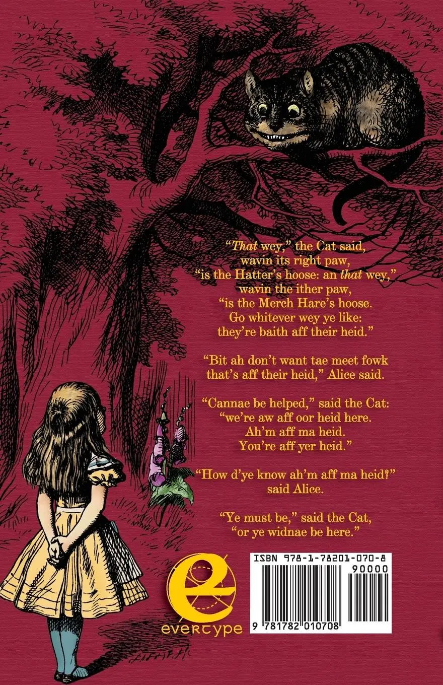 Rückseite: 9781782010708 | Alice's Adventirs in Wunnerlaun | Lewis Carroll | Taschenbuch | 2014