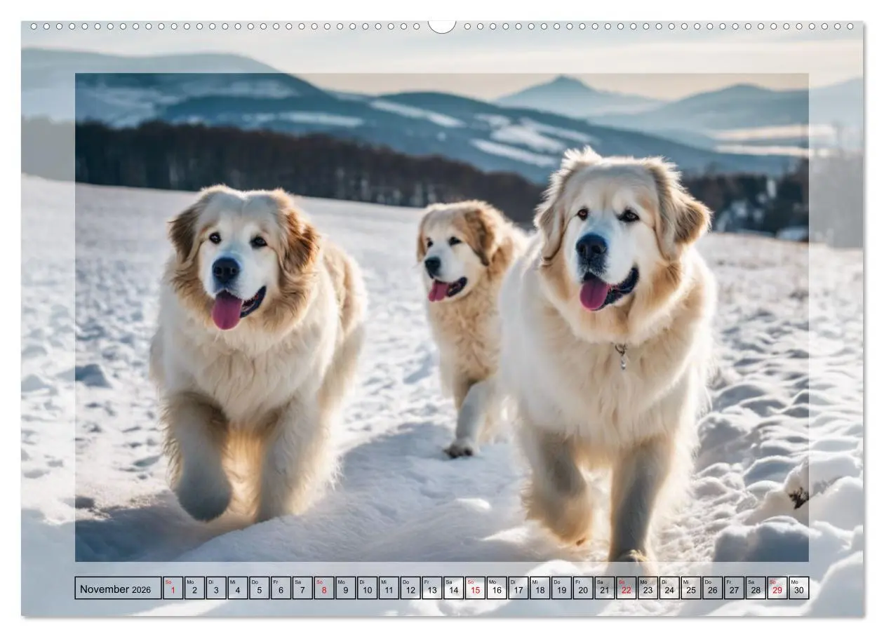 Bild: 9783457400708 | Majestätische Pyrenäen Berghunde (hochwertiger Premium Wandkalender...