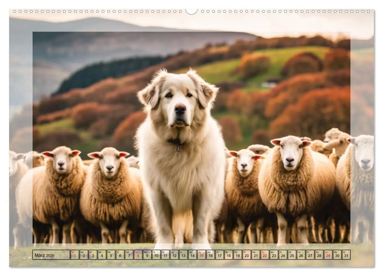Bild: 9783457400708 | Majestätische Pyrenäen Berghunde (hochwertiger Premium Wandkalender...