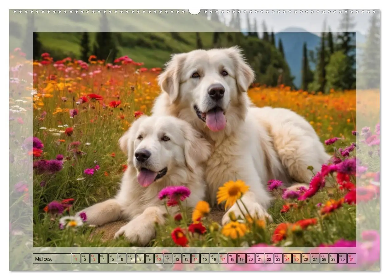 Bild: 9783457400708 | Majestätische Pyrenäen Berghunde (hochwertiger Premium Wandkalender...