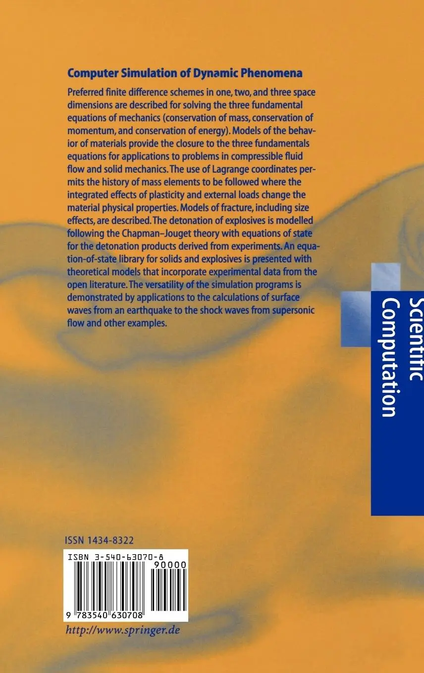 Rückseite: 9783540630708 | Computer Simulation of Dynamic Phenomena | Mark L. Wilkins | Buch