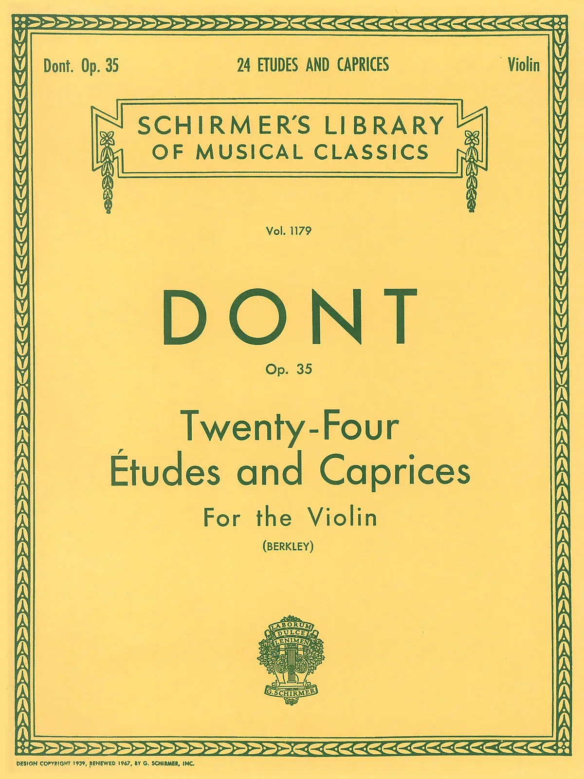 Cover: 73999580808 | 24 Etudes and Caprices, Op. 35 | Jakob Dont | String Solo | Buch Cover: 73999580808 | 24 Etudes and Caprices, Op. 35 | Jakob Dont | String Solo | Buch
