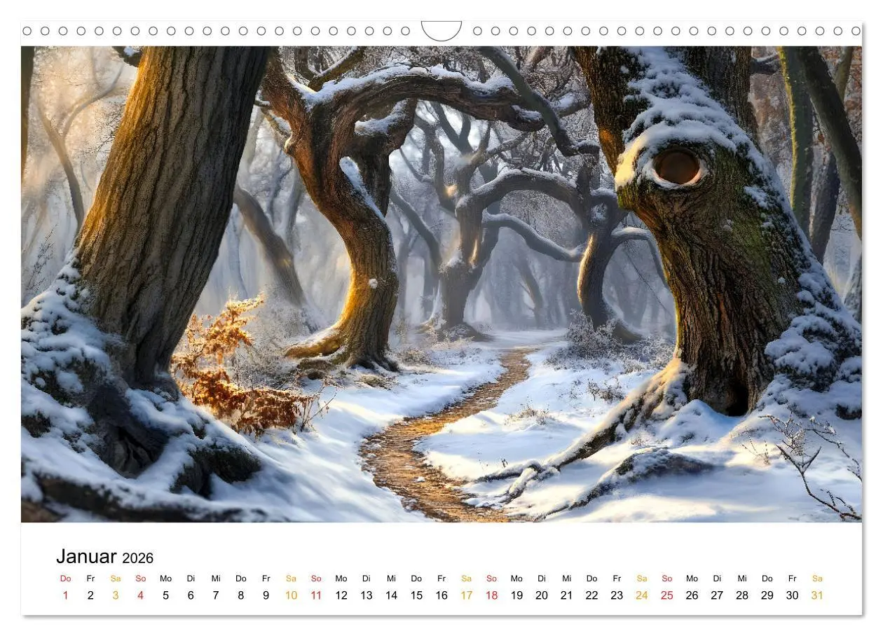 Bild: 9783457320808 | Mystik der Wälder (Wandkalender 2026 DIN A3 quer), CALVENDO...