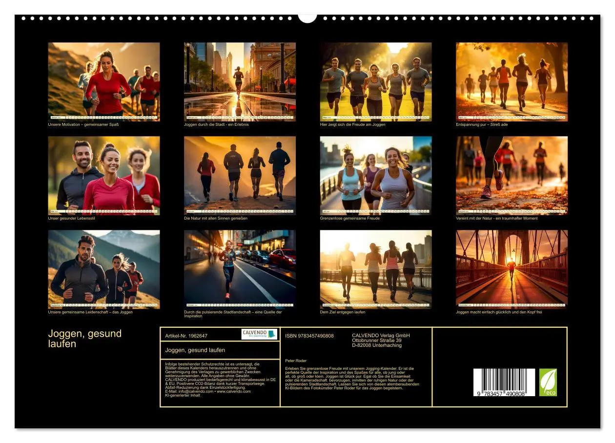Bild: 9783457490808 | Joggen, gesund laufen (hochwertiger Premium Wandkalender 2026 DIN...