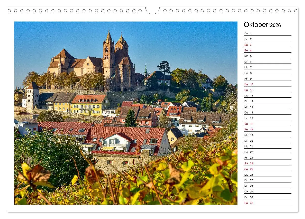 Bild: 9783457940808 | Europastadt Breisach am Rhein (Wandkalender 2026 DIN A3 quer),...