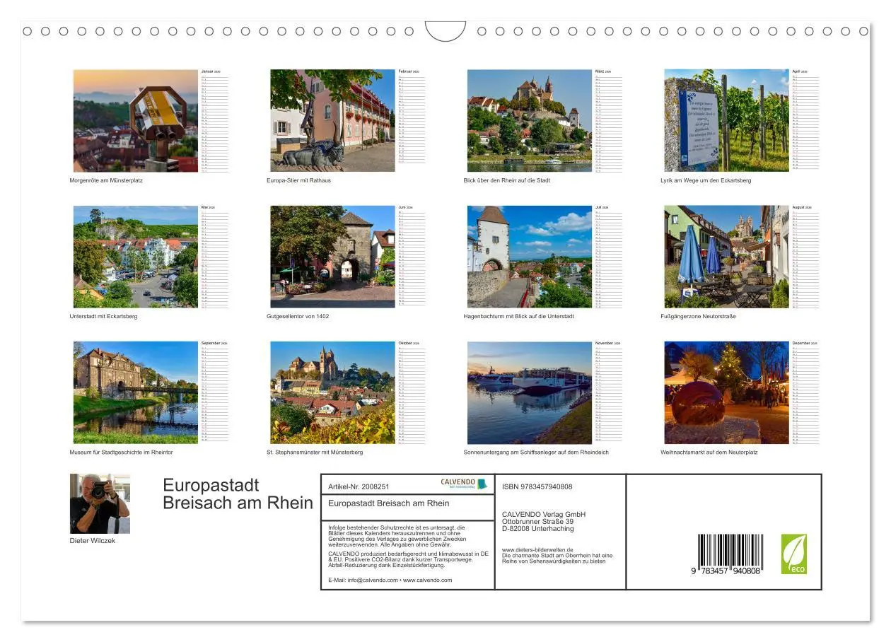 Bild: 9783457940808 | Europastadt Breisach am Rhein (Wandkalender 2026 DIN A3 quer),...