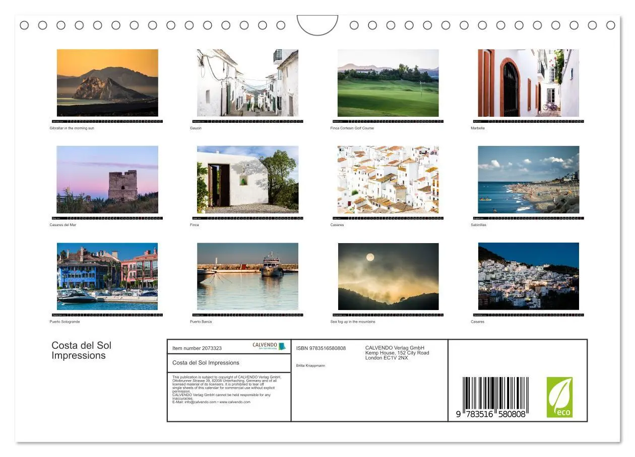Bild: 9783516580808 | Costa del Sol Impressions (Wall Calendar 2026 DIN A4 landscape),...