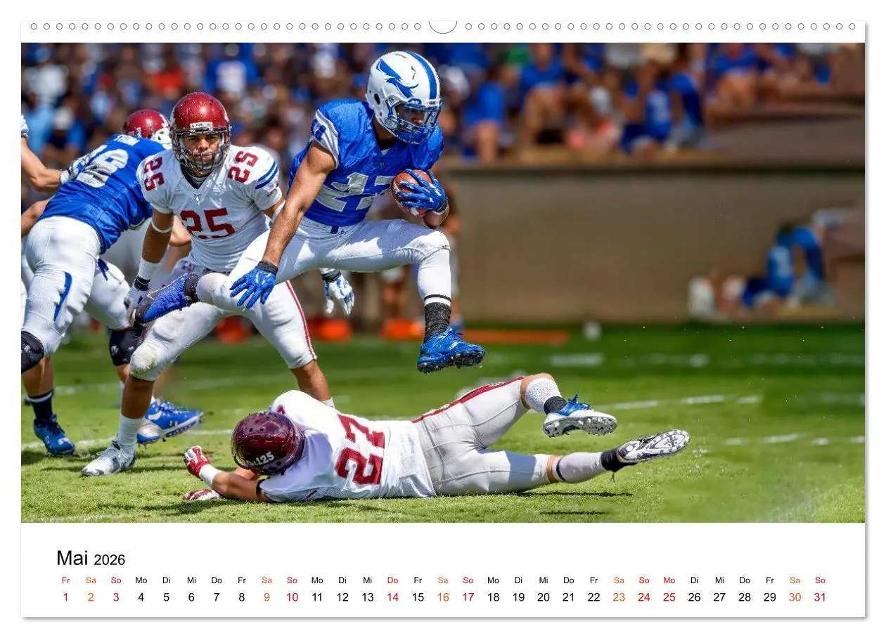 Bild: 9783516650808 | American Football - Touchdown durchs Jahr (Wandkalender 2026 DIN A2...