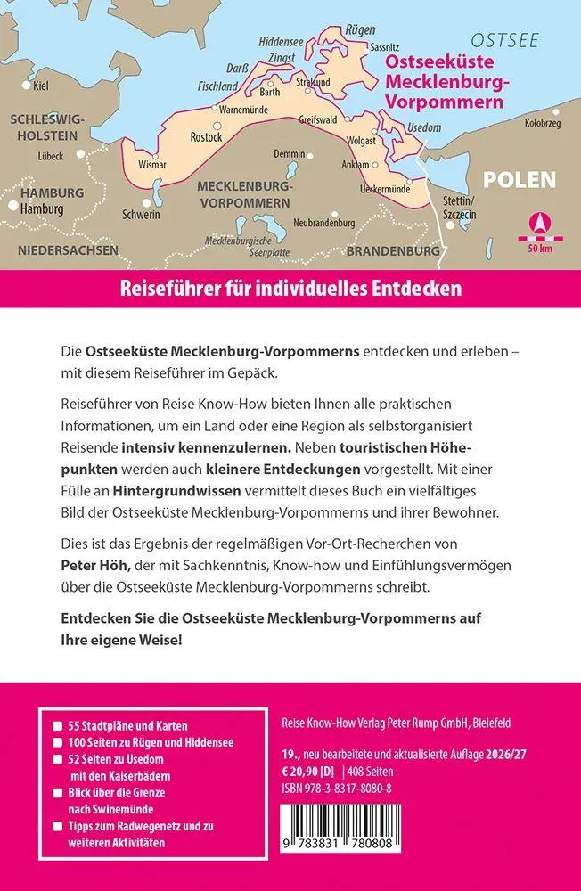 Bild: 9783831780808 | Reise Know-How Reiseführer Ostseeküste Mecklenburg-Vorpommern | Höh