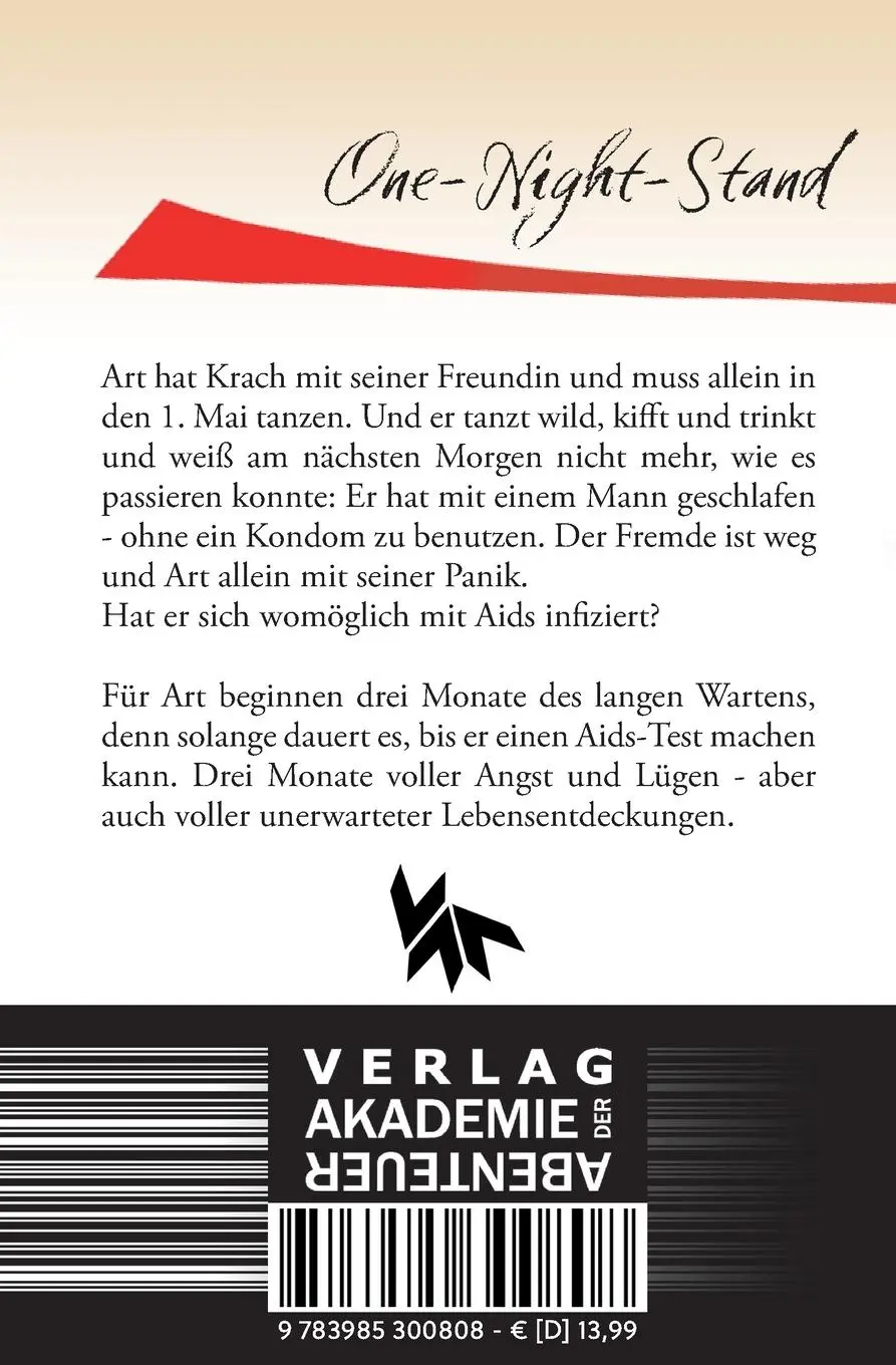 Rückseite: 9783985300808 | One night stand - Roman | Boris Pfeiffer | Taschenbuch | 226 S. | 2024