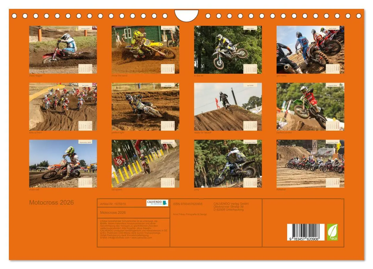 Bild: 9783457620908 | Motocross 2026 (Wandkalender 2026 DIN A4 quer), CALVENDO...