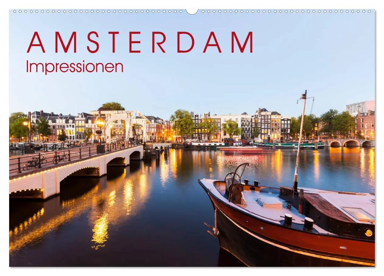 Cover: 9783457860908 | AMSTERDAM Impressionen (Wandkalender 2026 DIN A2 quer), CALVENDO...