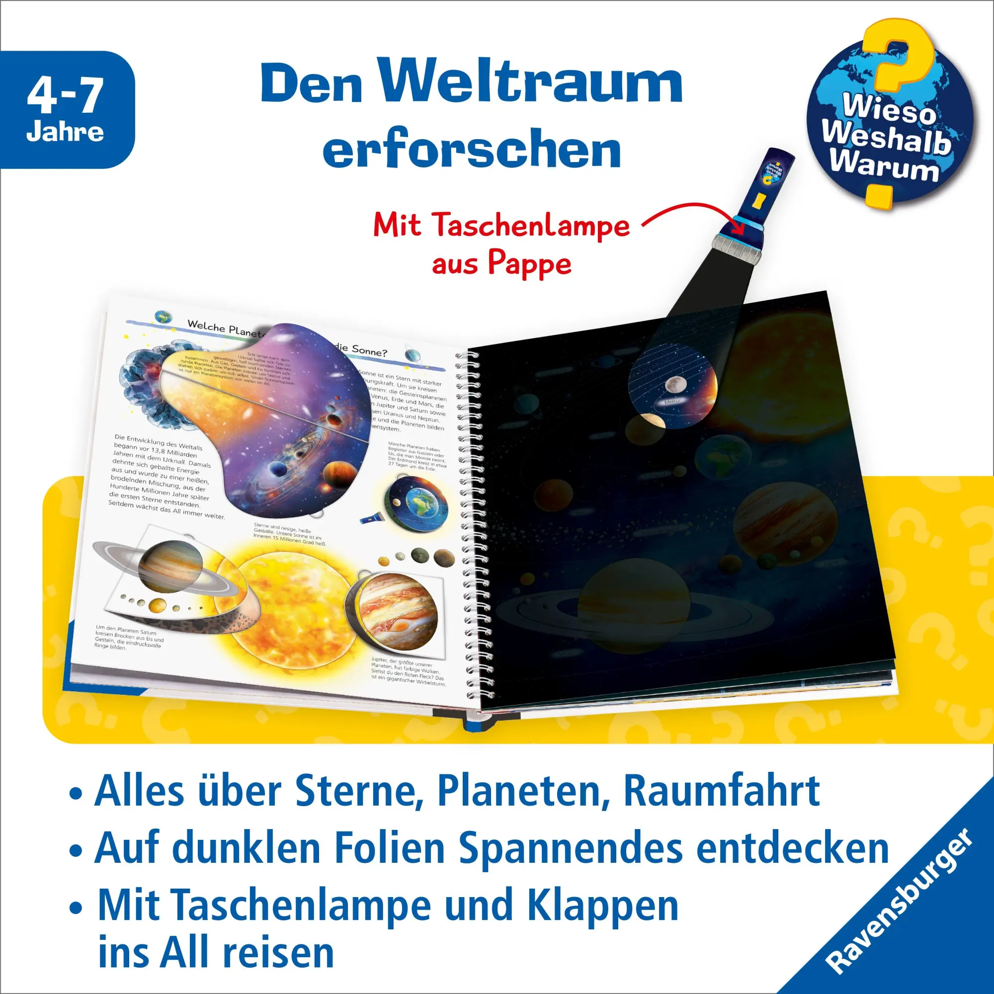 Bild: 9783473600908 | Wieso? Weshalb? Warum? Leuchte und entdecke - Weltraum | Kessel | Buch