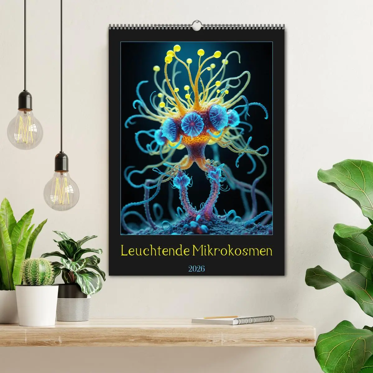 Bild: 9783516260908 | Leuchtende Mikrokosmen (Wandkalender 2026 DIN A2 hoch), CALVENDO...