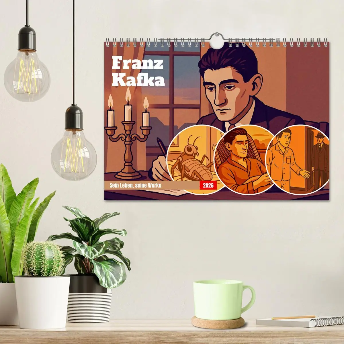 Bild: 9783516640908 | Franz Kafka (Wandkalender 2026 DIN A4 quer), CALVENDO Monatskalender