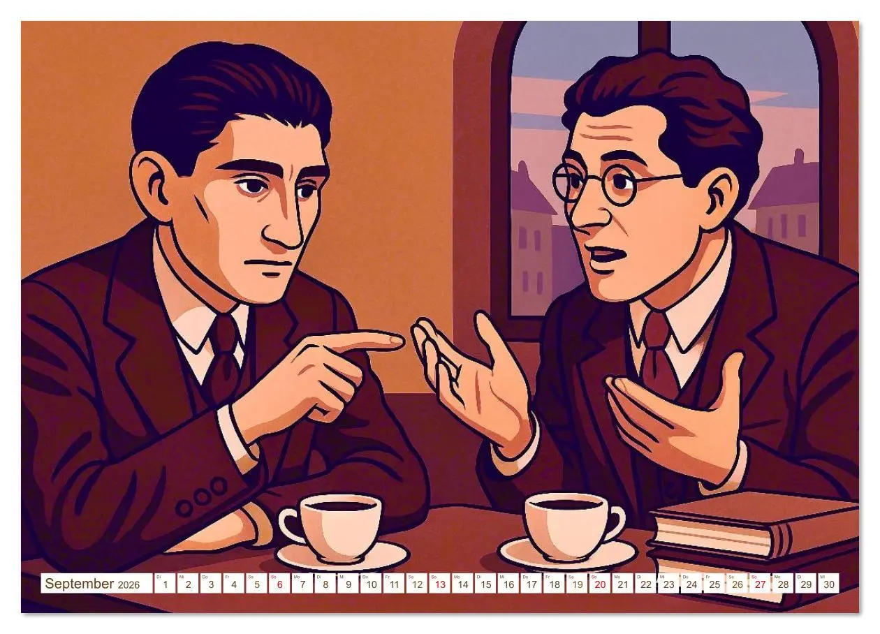 Bild: 9783516640908 | Franz Kafka (Wandkalender 2026 DIN A4 quer), CALVENDO Monatskalender