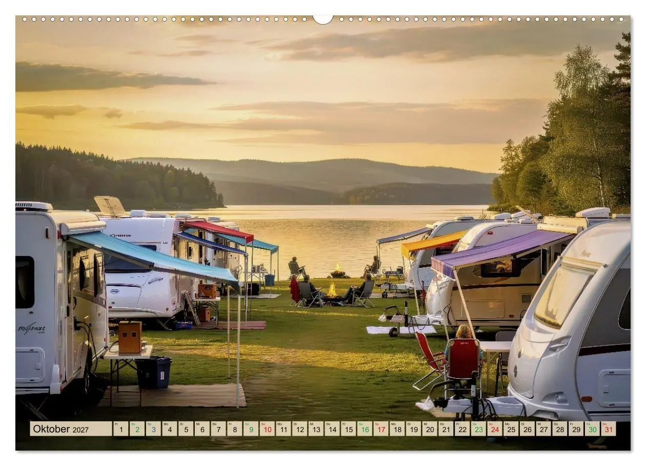 Bild: 9783569970908 | Wohnwagen-Freiheit (Wandkalender 2027 DIN A2 quer), CALVENDO...