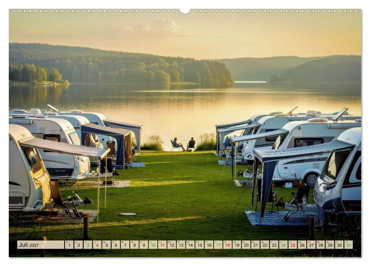 Bild: 9783569970908 | Wohnwagen-Freiheit (Wandkalender 2027 DIN A2 quer), CALVENDO...