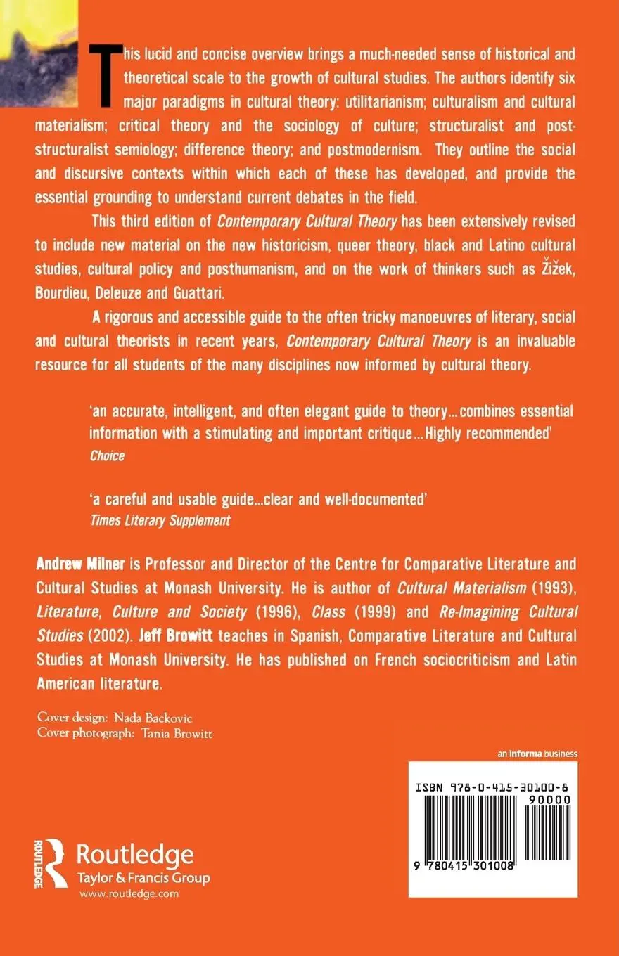 Rückseite: 9780415301008 | Contemporary Cultural Theory | An Introduction | Andrew Milner (u. a.)