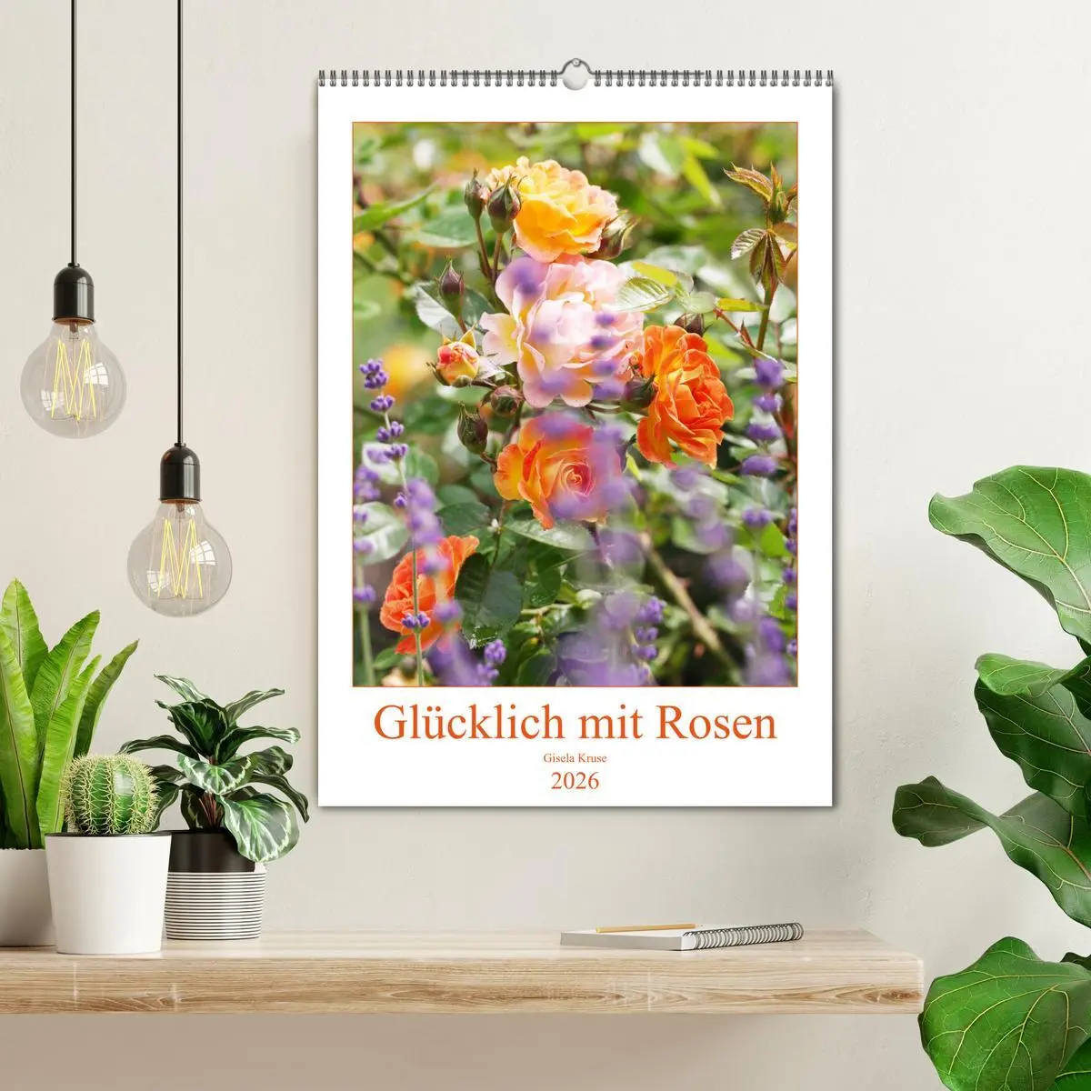 Bild: 9783516391008 | Glücklich mit Rosen (Wandkalender 2026 DIN A2 hoch), CALVENDO...