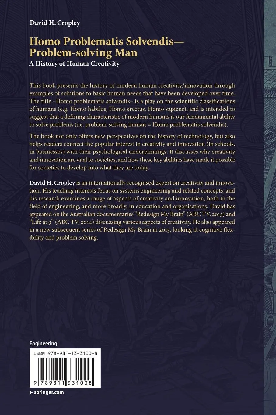 Rückseite: 9789811331008 | Homo Problematis Solvendis-Problem-solving Man | David H. Cropley