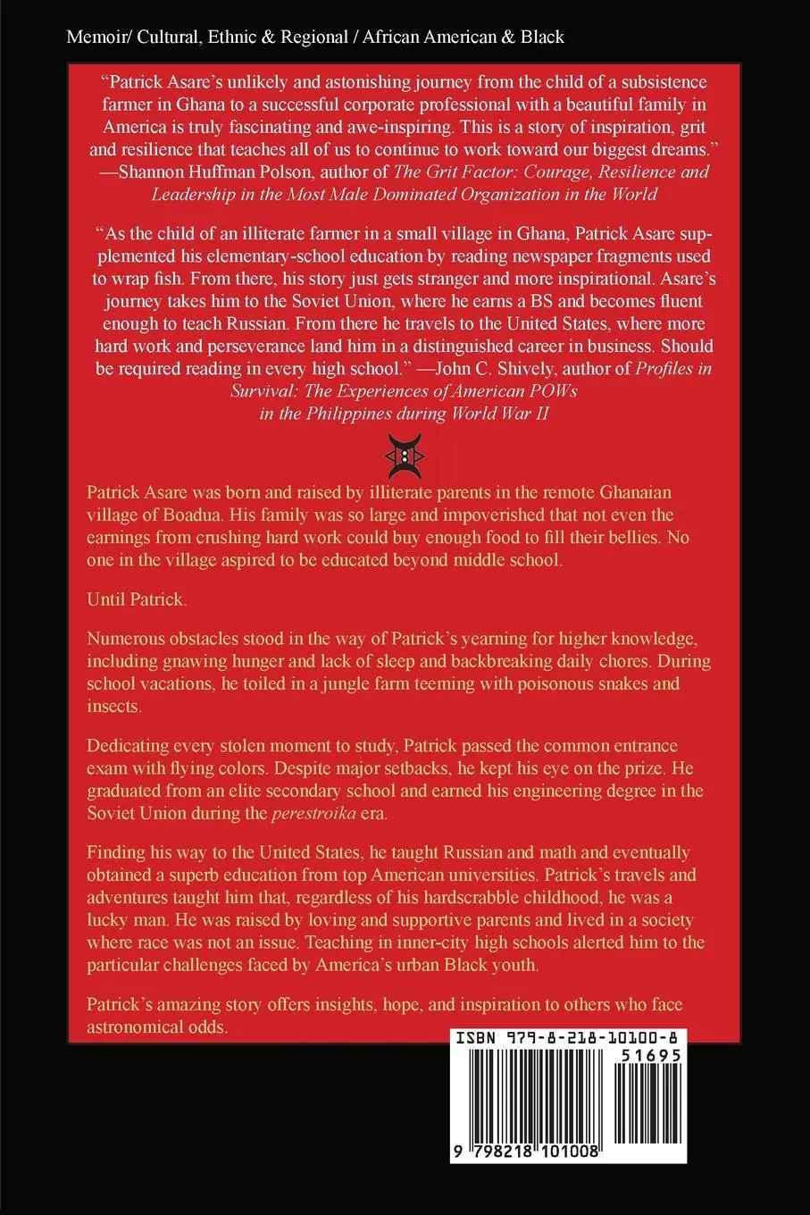 Rückseite: 9798218101008 | The Boy from Boadua | Patrick Asare | Taschenbuch | Englisch | 2022