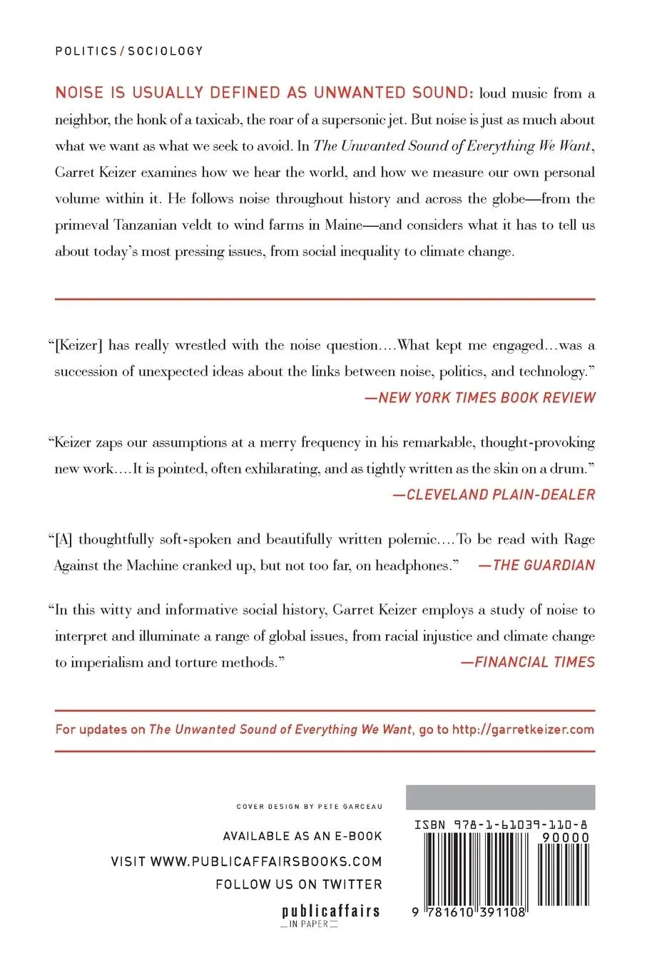 Rückseite: 9781610391108 | The Unwanted Sound of Everything We Want | A Book about Noise | Keizer