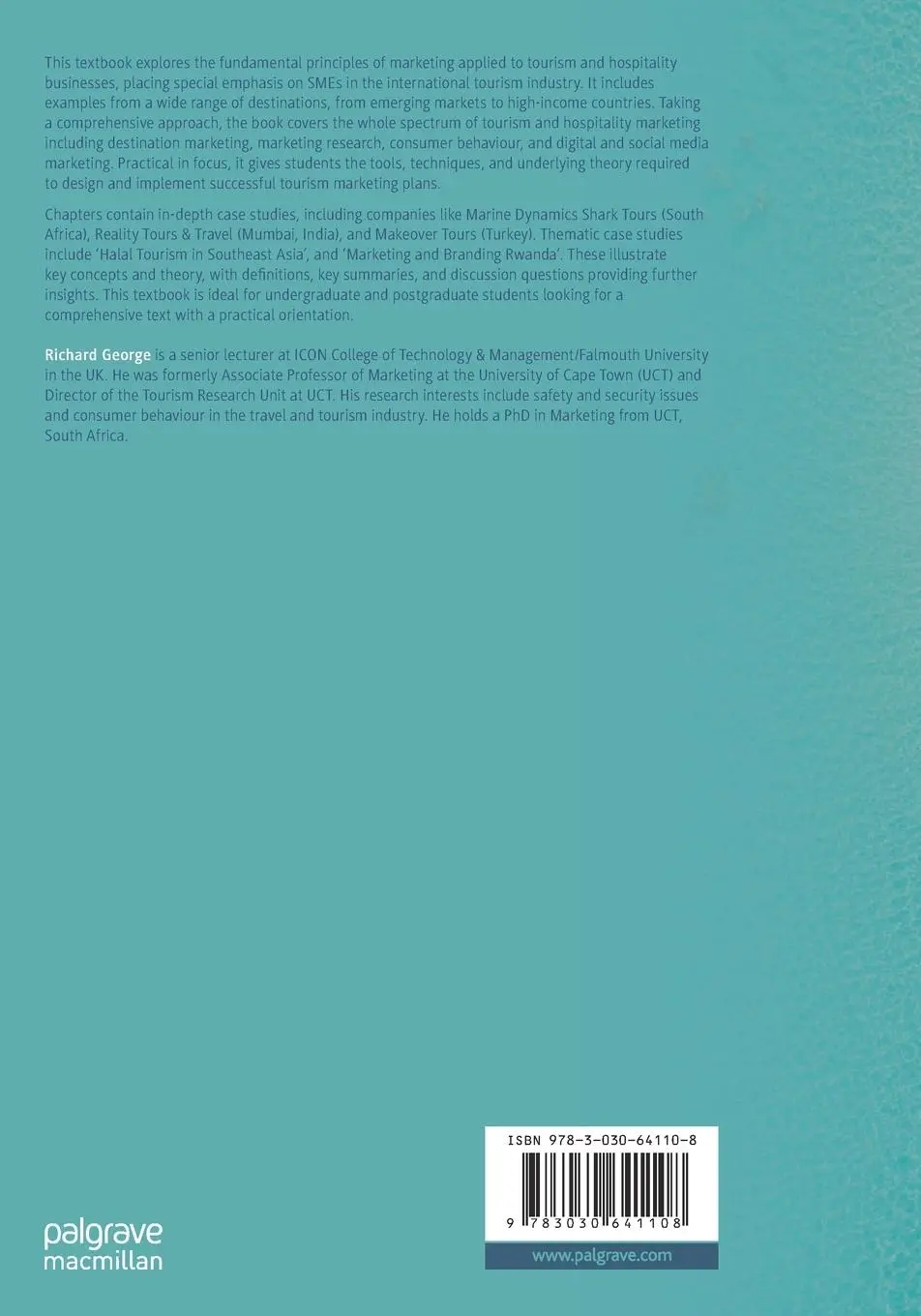 Rückseite: 9783030641108 | Marketing Tourism and Hospitality | Concepts and Cases | George | Buch