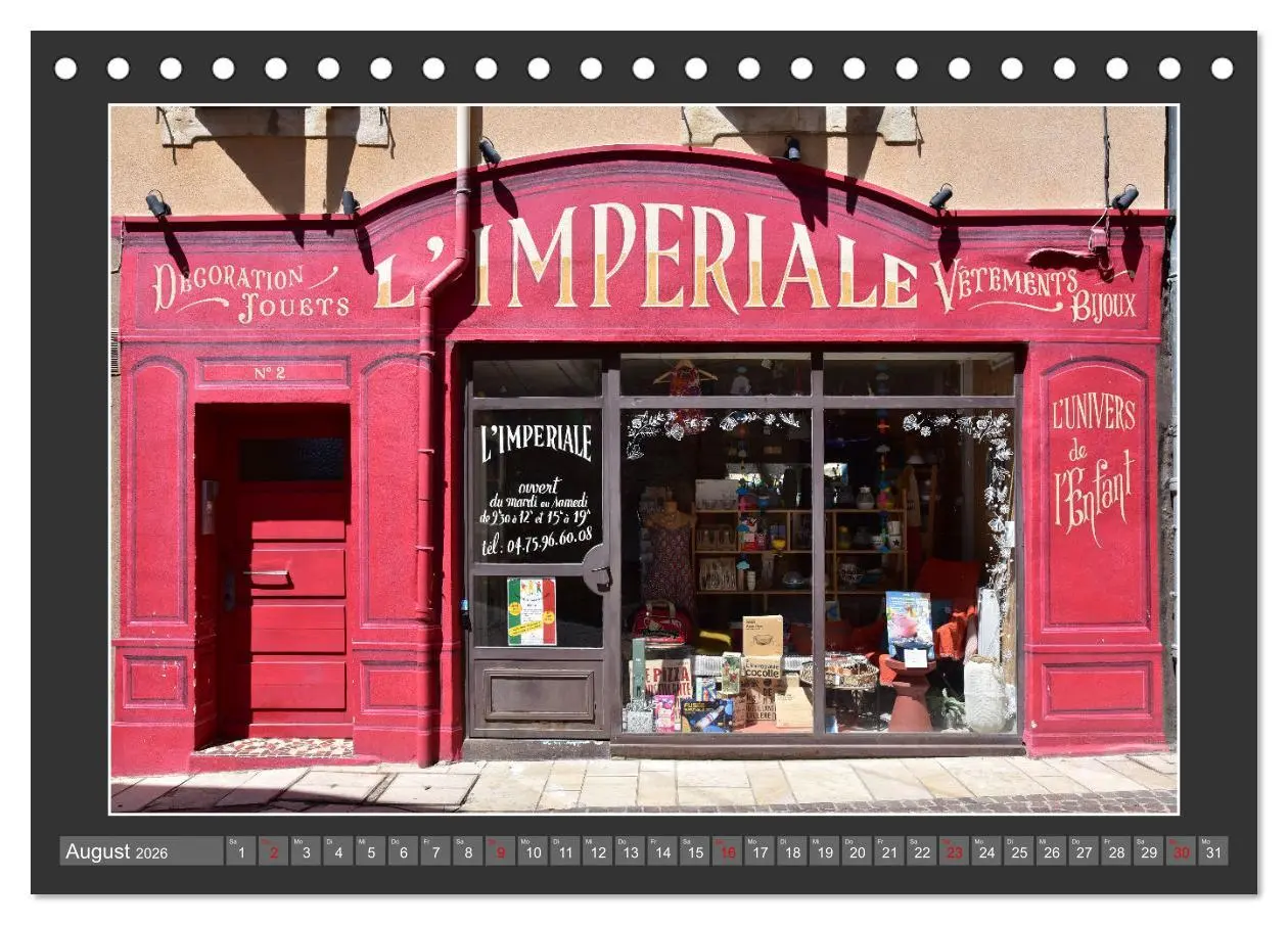 Bild: 9783457361108 | Hereinspaziert - Ladenfronten in Frankreich (Tischkalender 2026 DIN...