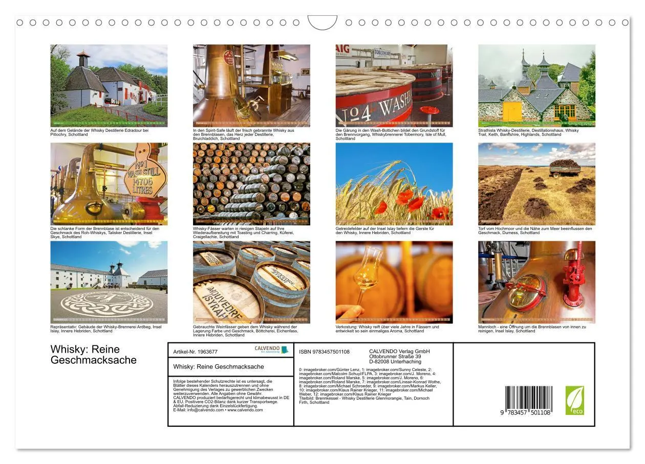 Bild: 9783457501108 | Whisky: Reine Geschmacksache (Wandkalender 2026 DIN A3 quer),...
