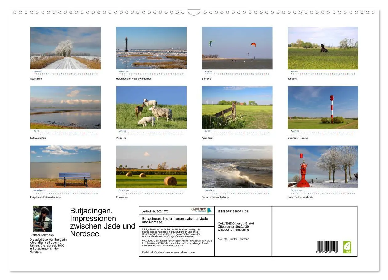 Bild: 9783516071108 | Butjadingen. Impressionen zwischen Jade und Nordsee (Wandkalender...
