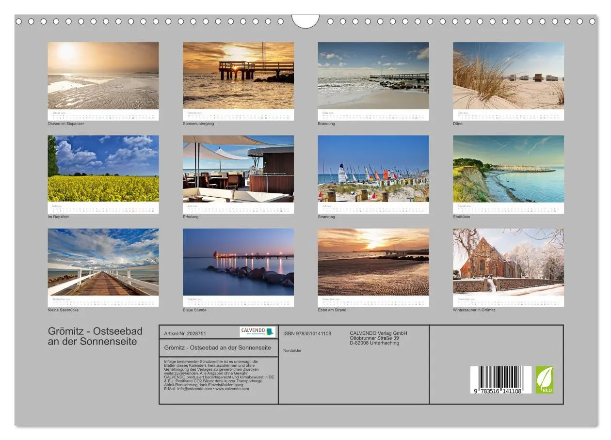 Bild: 9783516141108 | Grömitz - Ostseebad an der Sonnenseite (Wandkalender 2026 DIN A3...