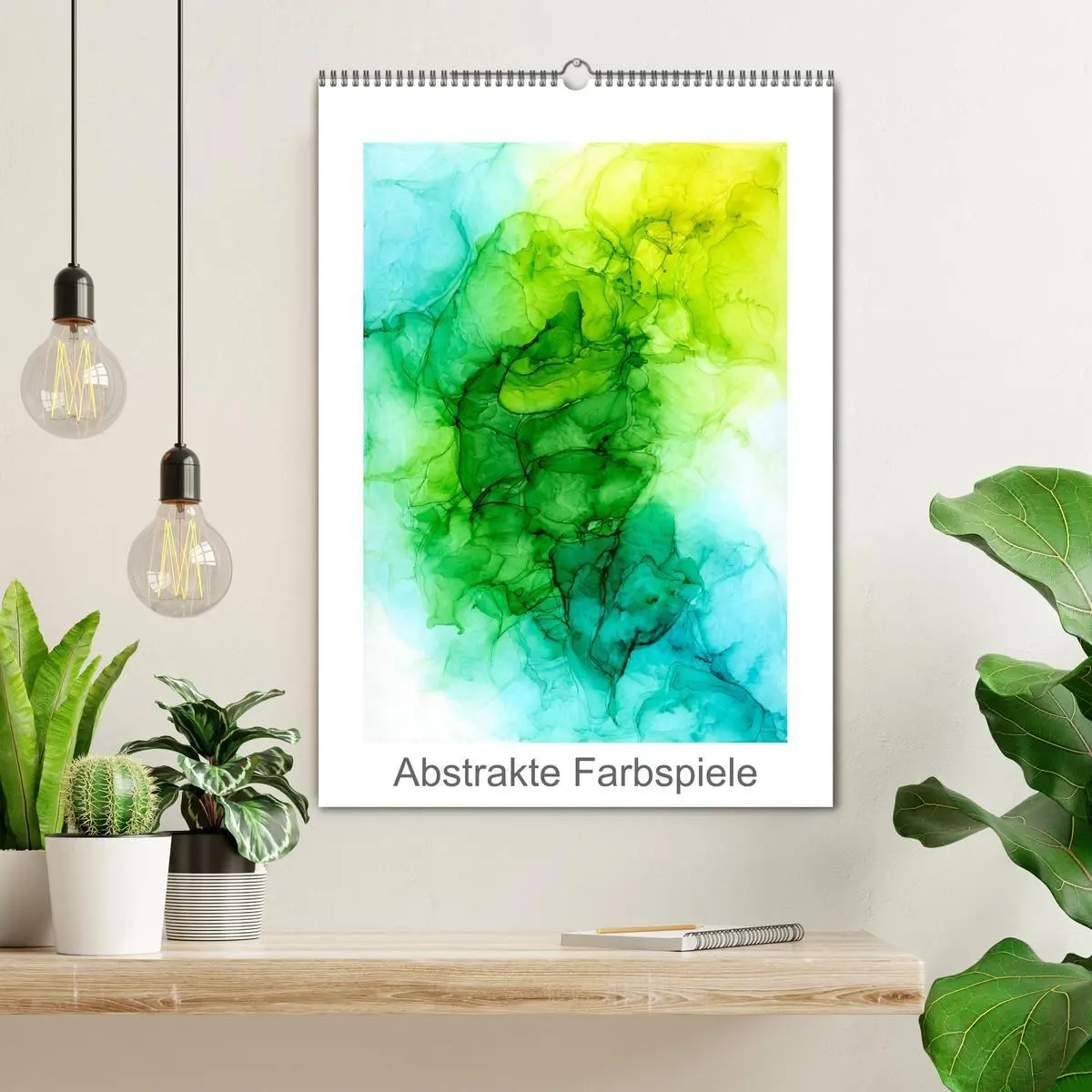 Bild: 9783516381108 | Abstrakte Farbspiele (Wandkalender 2026 DIN A2 hoch), CALVENDO...