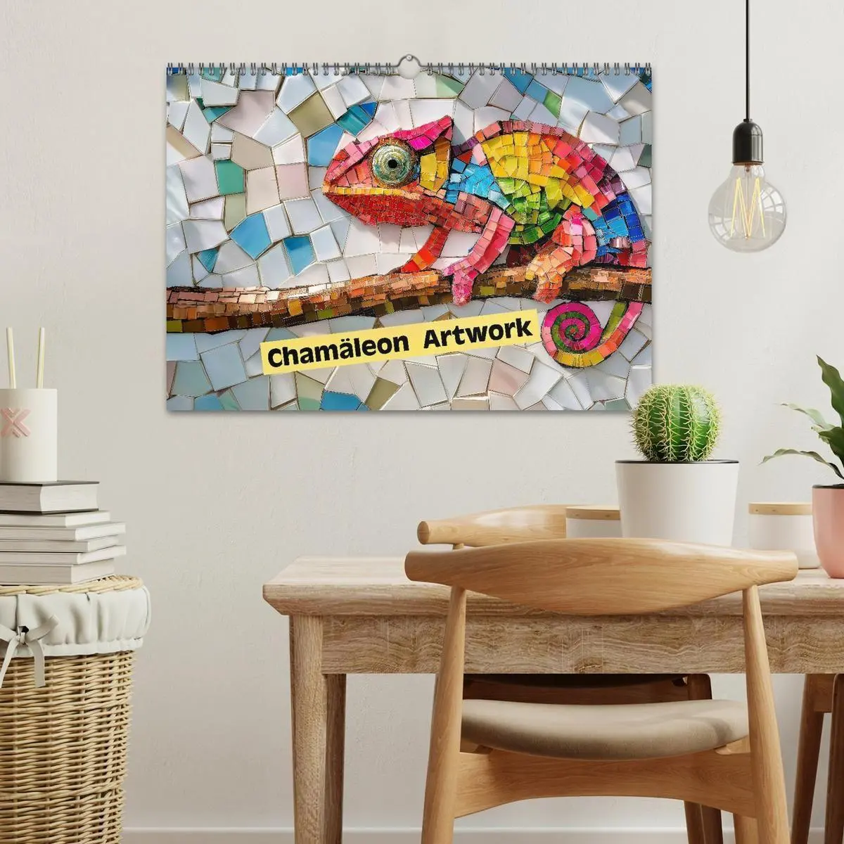 Bild: 9783516691108 | Chamäleon Artwork (Wandkalender 2026 DIN A3 quer), CALVENDO...